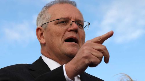 Prime Minister Scott Morrison campaigning in Perth.