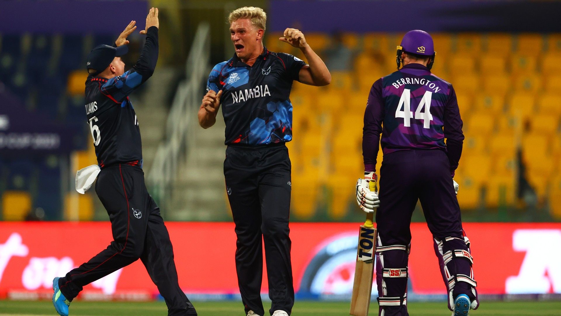 Trumpelmann leads Namibia over Scotland at T20 World Cup