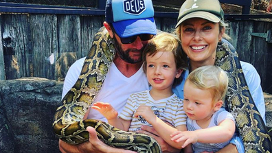 Langdon and her family travelled to northern NSW, stopping in on the Australian Reptile Park. 