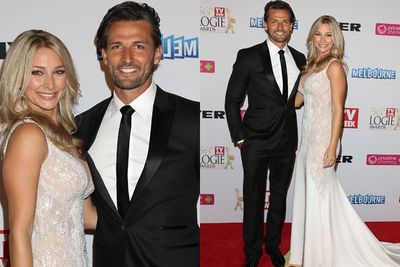Bridal much?! Anna Heinrich and Tim Robards look like they're walking straight off the red carpet to their wedding. We hope so!