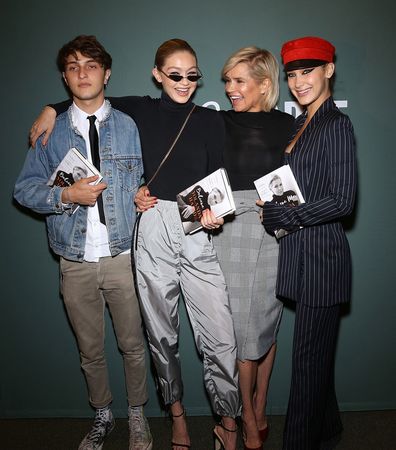 Gigi Hadid and brother Anwar seen at airport for Milan Fashion Week