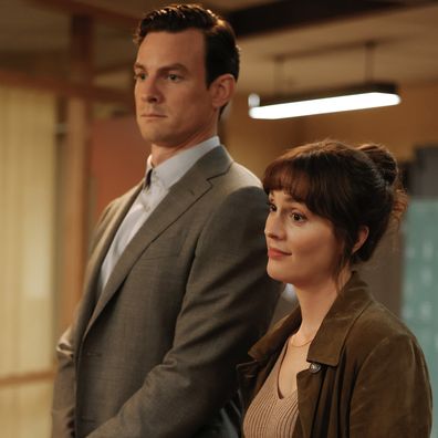 Luke Cook and Leighton Meester in Good Cop/Bad Cop on Stan