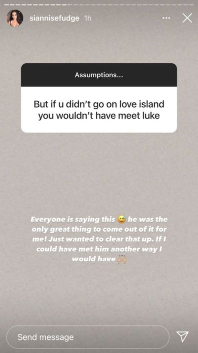 Siannise Fudge Love Island UK