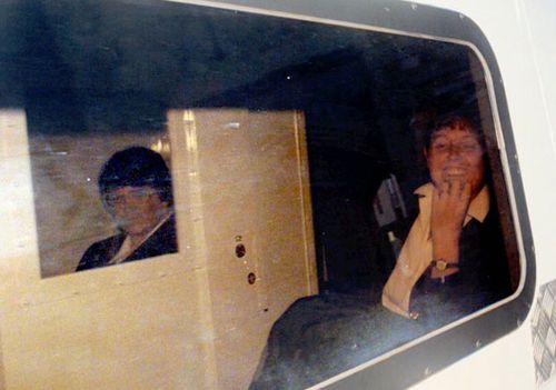 Rosemary West on her way to court in 1995. She was found guilty for murdering 10 victims.