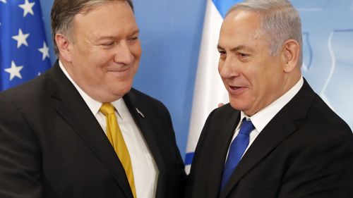 President Donald Trump is to decide by May 12 whether to keep the US in the nuclear deal. Pompeo repeated the Trump position that "if we can't fix it, he is going to withdraw." (AAP)