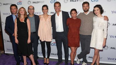 Dominic West, Ruth Wilson, Matt Blank, Sarah Treem, Josh Stamberg, Maura Tierney, Joshua Jackson and Julia Goldani Telles from The Affair.