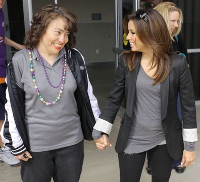 Liza Longoria and Eva Longoria in 2010.