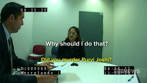 Patel maintained her innocence to police. (9NEWS)