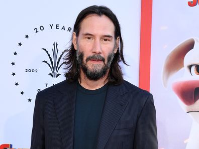 Keanu Reeves attends a special screening of Warner Bros. "DC League of Super Pets" at AMC The Grove 14 on July 13, 2022