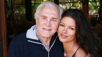 Catherine Zeta-Jones, Kirk Douglas, Instagram photo, birthday, greeting