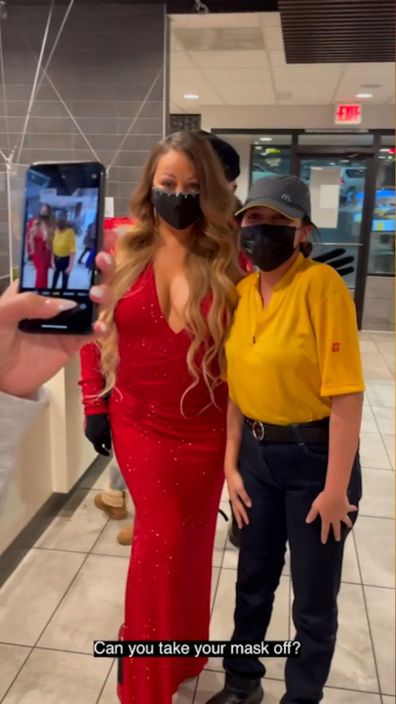 Mariah Carey stuns Maccas employees in surprise visit