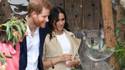 Meghan Markle and Prince Harry at Sydney's Taronga Zoo, Tuesday October 16 2018