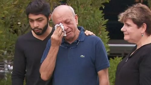 Saeed Maasarwe in Melbourne after his daughter's death.