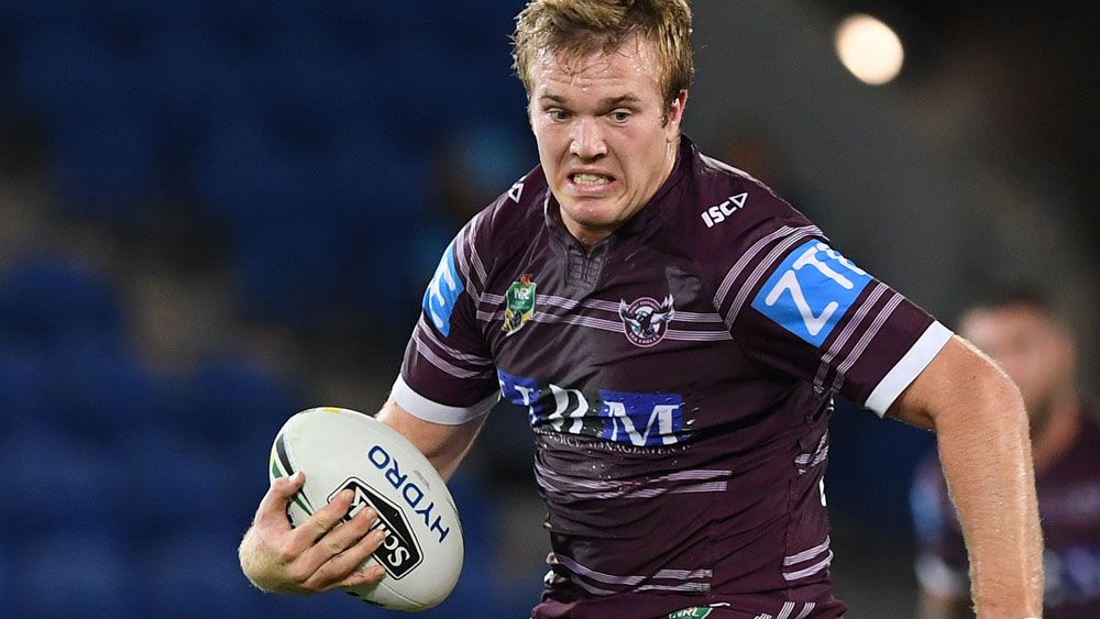 Jake Trobjevic played a starring role for Manly. (AAP)