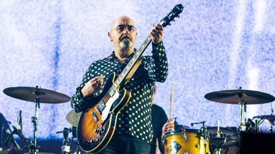 LONDON, ENGLAND - NOVEMBER 28: Paul Arthurs AKA Bonehead performs with Liam Gallagher at The O2 Arena on November 28, 2019 in London, England. (Photo by Lorne Thomson/Redferns)