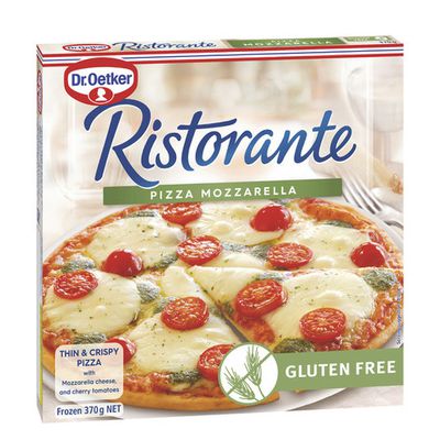 229 calories per 100g - Dr. Oetker Frozen Gluten Free Ristorante Mozzarella Pizza | 370g