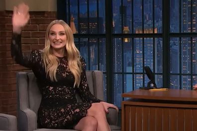 Sophie Turner waved at the actor to say hello