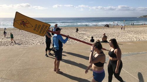 Maroubra is one of many Sydney beaches closed by councils to enforce social distancing.