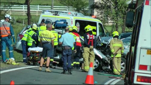 Mr Mobarrez is in a stable condition at St George Hospital while his son is in the care of staff at Randwick's Royal Children's Hospital. (9NEWS)