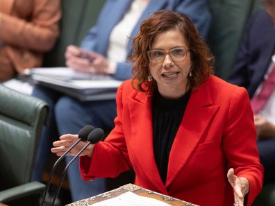 Minister for Social Services Amanda Rishworth during Question Time at Parliament House in Canberra on Wednesday 11 September 2024. fedpol Photo: Alex Ellinghausen
