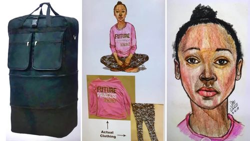 Police released these images as they appealed to find the girl's loved ones.