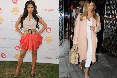 Is it just us, or has Kim Kardashian changed a lot more than just her hair colour post-birth of baby North? <br/><br/>We've seen the new mum go from sexy to simple, swapping her brightly coloured bodycon's for all things haute couture, in a style makeover (or makeunder) that's got TheFIX team divided. <br/><br/>Have a flick through our gallery and tell us what you think of the reality star's low-key style shift...<br/><br/>Source: Getty/Splash