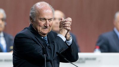 Blatter celebrates re-election...