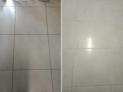 Grout - before & after