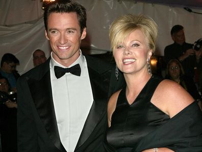 Hugh Jackman and wife Deborra-Lee Furness attend the "Dangerous Liaisons: Fashion and Furniture in the 18th Century" Costume Institute benefit gala at the Metropolitan Museum of Art April 26, 2004 in New York City. 
