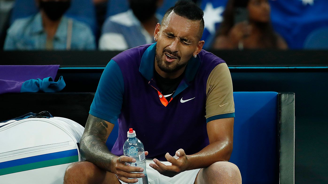 Australian Open Nick Kyrgios Left To Lament Crucial Point Penalty In Fourth Set Of Loss To Dominic Thiem