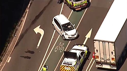 Truckie dies in multi-vehicle crash near Brisbane Airport