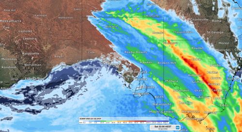 Forecast accumulated rain on Friday (top) and Saturday (bottom) according to the ECMWF model.