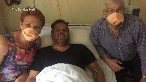 Pauline Hanson visits new WA Senator with measles