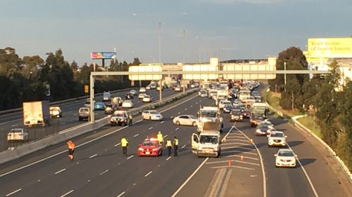 All lanes of the freeway are now open after being closed for hours this morning.