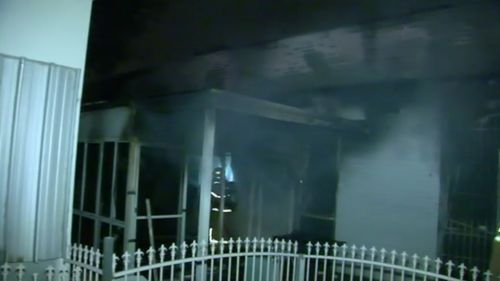 Firefighters fought a blaze at the Melbourne mosque on December 11 last year. (9NEWS)