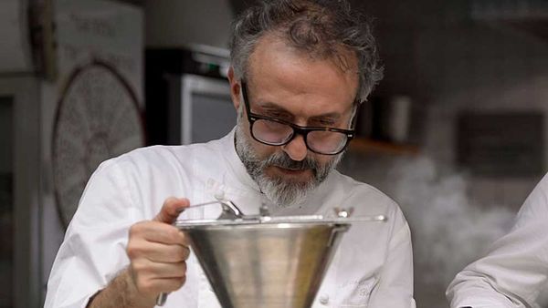 Chef Massimo Bottura in action