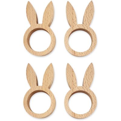 Easter Wooden Napkin Rings: $8