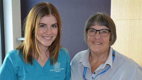 Gold Coast midwife discovers colleague helped deliver her
