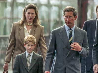 Tiggy and Charles with Harry on street