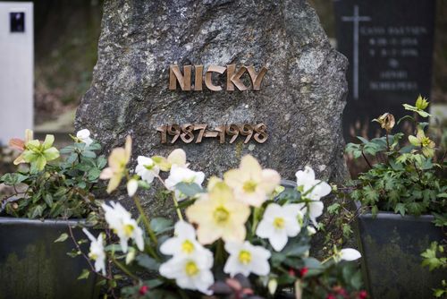 A memorial to 11-year-old Nicky.