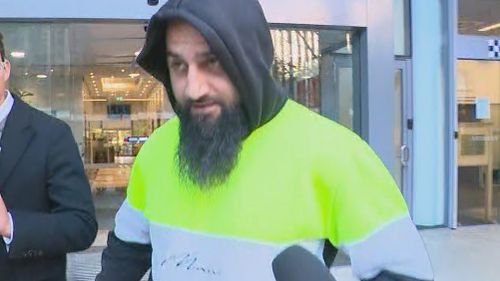 The man behind the wheel of the truck, Khoda Mokbel, was today charged over Friday's close call.
The 41-year-old is from Liverpool in Sydney's west, but holds a Victorian license.
His driving record was described as woeful.