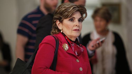 Lawyer Gloria Allred, representing plaintiffs in California against comedian Bill Cosby, speaks to media during a recess at the Montgomery County Courthouse for a preliminary hearing related to assault charges, May 24, 2016, in Norristown, PA. AFP PHOTO/DOMINICK REUTER/POOL