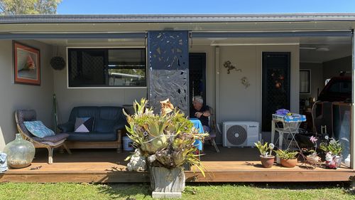 Howard and Shirley Hill have called site 75 at Dicky Beach Holiday Park home for over 30 years.