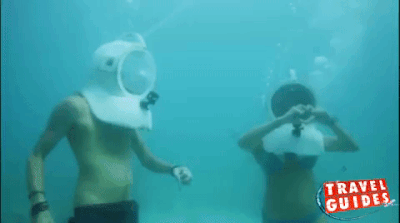 When Matt and Monni did the underwater boogie.