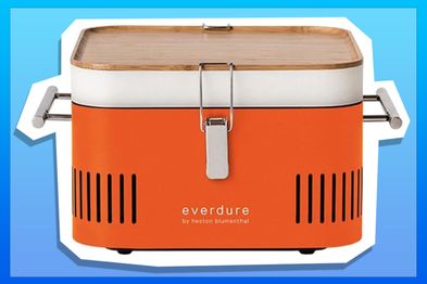 9PR: Everdure by Heston Blumenthal Orange Charcoal Portable Barbeque