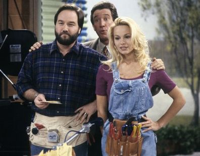 Tim Allen, Richard Karn and Pamela Anderson on Home Improvement.