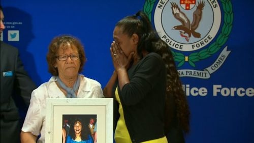 Ms Adler's mother and sister at today's appeal. (9NEWS)