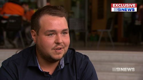 The 24-year-old spoke to 9NEWS about the trauma the incident has caused to his physical and mental wellbeing.