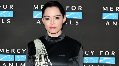 Twitter says it suspended Rose McGowan after she shared a photo that included a home phone number. (Getty)