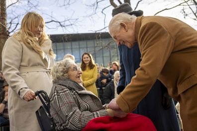 king charles hands rona grafton 100th birthday card 